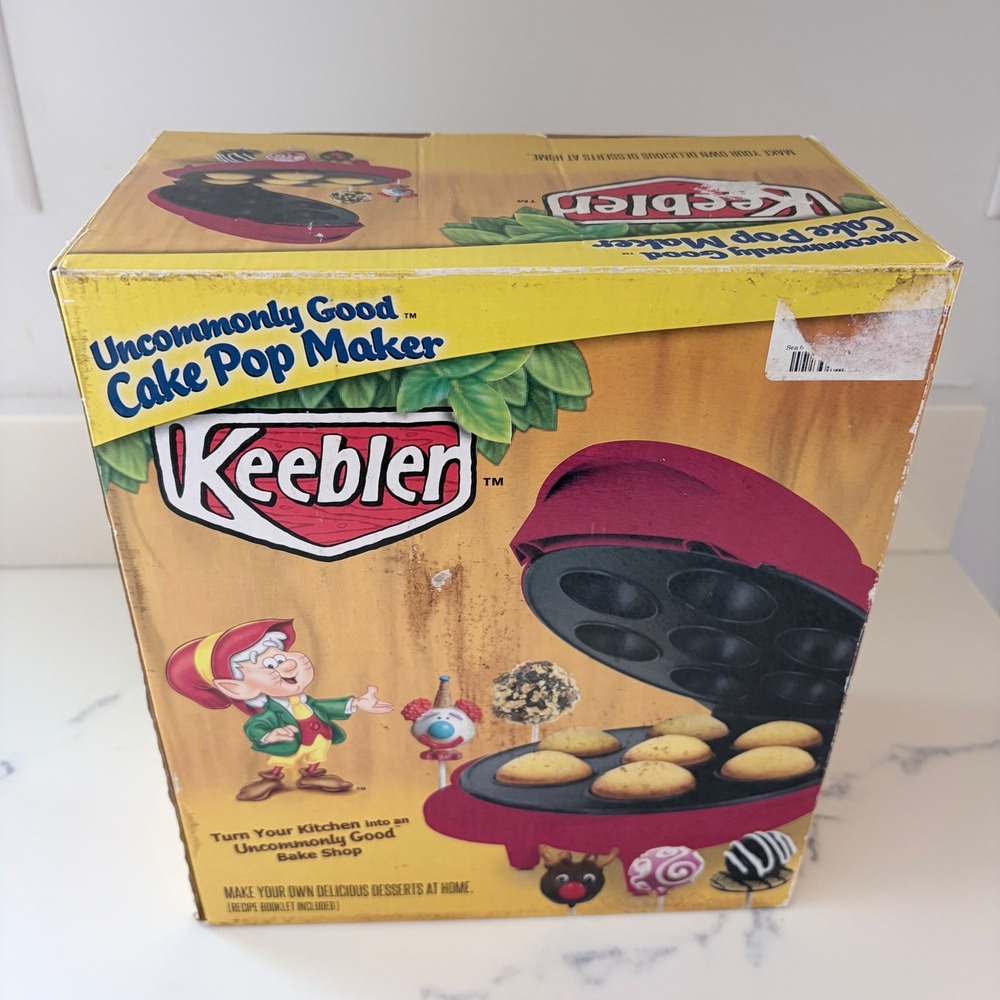 Keebler Uncommonly Good Cake Pop Maker Red Smart Planet CPM-1K Non-Stick Baking